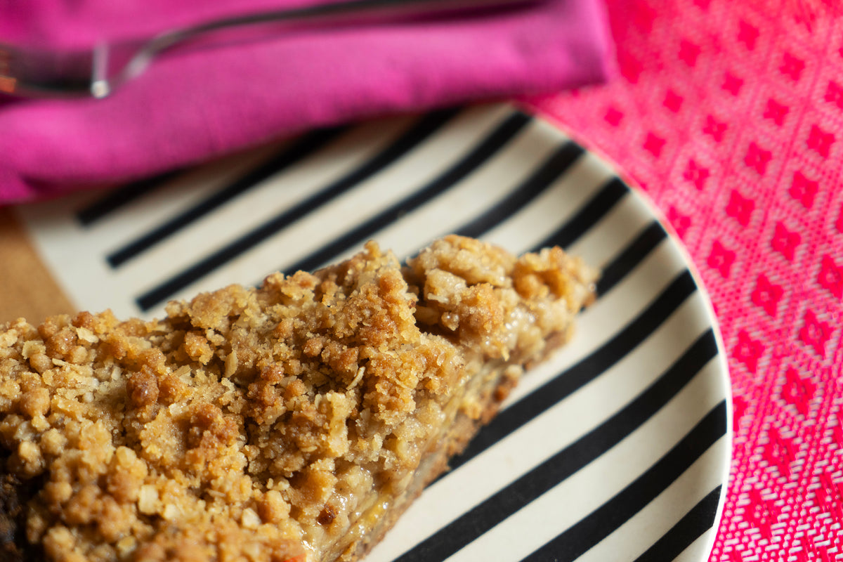 GF Gingerbread Apple Crumble Pie!